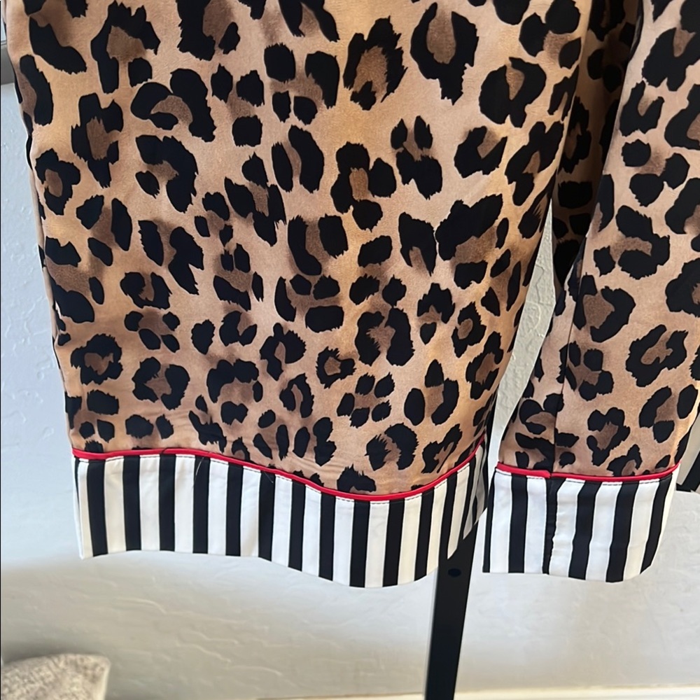 Brown and Black Leopard Print Pajama Set - Picture 5 of 14